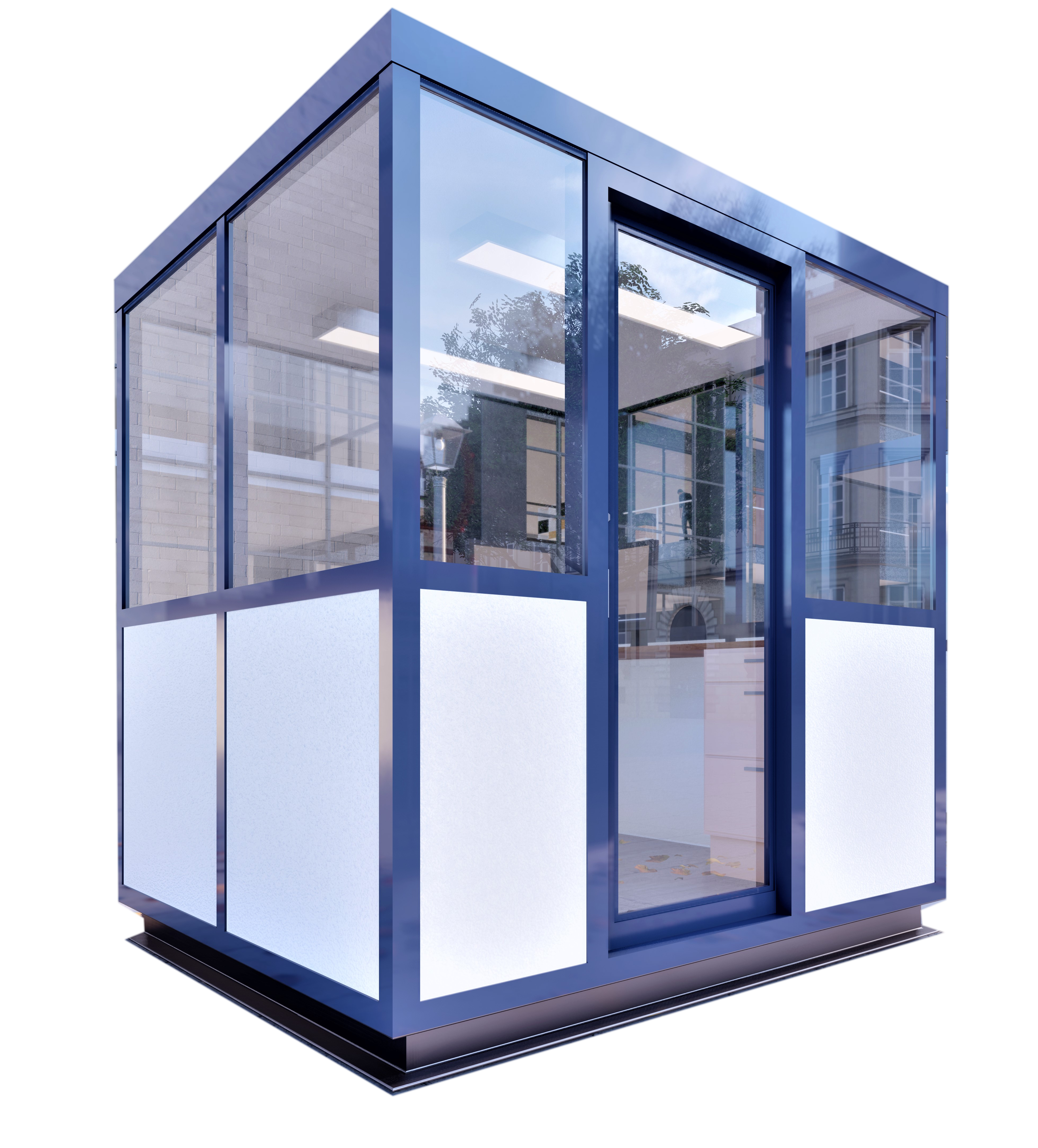 Guard Shack on shipping containers