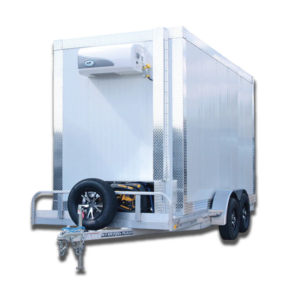 Refrigerated trailer unit for cold storage and transport solutions